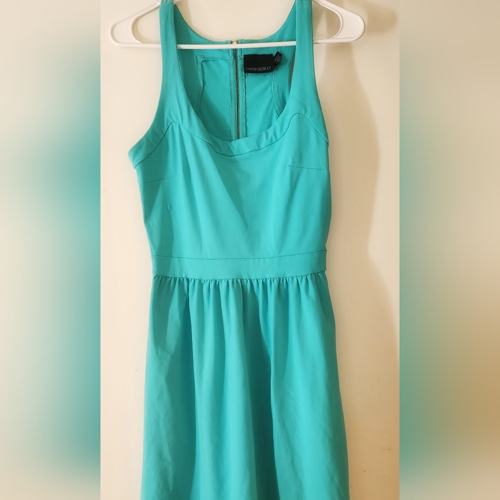 Turquoise Sleeveless Kids Dress